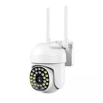 1 комплект от камери за сигурност с точечными лампи Цветна жичен камера за нощно виждане за наблюдение на Камера в един умен дом бял цвят