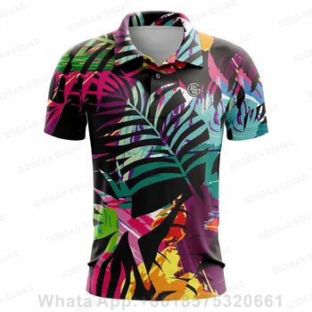 2023 Нова мъжка риза за голф, лятна спортни облекла за голф, топ с къс ръкав, бързосъхнеща тениска, дишащи polo ризи за мъже, дрехи за голф