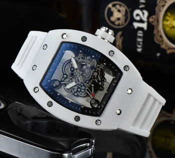 2023 Характеристики RM Top Луксозен мъжки марка Military Hollow sports watch мъжки кварцови часовници с имитация на датата, водоустойчиви часовници