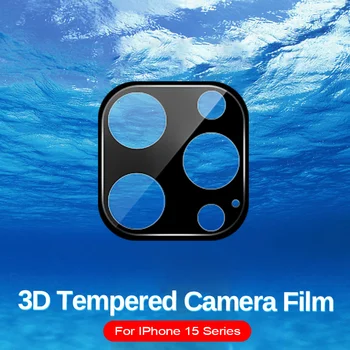 3D Изогнутое Закалено Стъкло Камера защитен Калъф За Iphone 15 Pro Max Задната Капачка на Обектива За Iphone15 Plus 15Pro 15 ProMax 6,7 инча