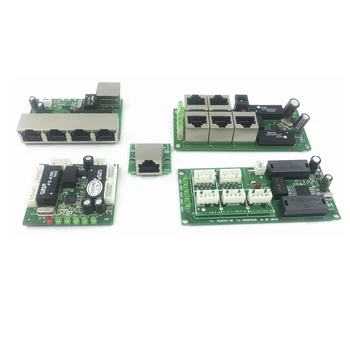 5-пинов Ethernet switch печатна платка за модул 10/100 Mbit/ s, 5-портов суич PCBA, OEM дънната платка, ethernet комутатор 5 RJ-45 Жични