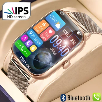 Bluetooth Предизвикателство Смарт часовници Дамски 2023 Умни часовници Мъжки Спортни часовници, Модни Дамски Водоустойчив Смарт гривна за Android и IOS Часовници