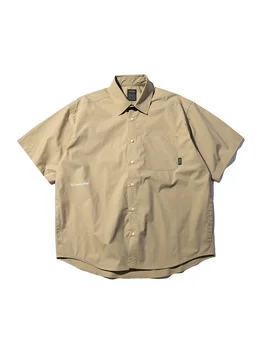 Cityboy Япония Работно облекло Риза с къси ръкави на Мъжки Дамски Годишна Градска блуза Карго Унисекс Свободна градинска ежедневни облекла