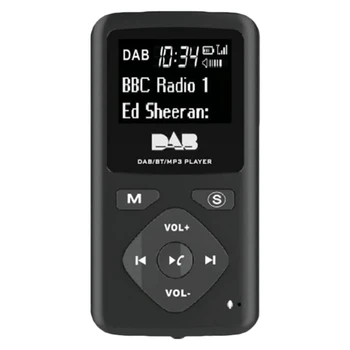 DAB/ Цифрово радио DAB Bluetooth 4.0 Личен джоб FM-Мини Преносим радионаушник MP3 Micro-USB за дома
