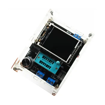 LCD дисплей GM328A, вход за транзистор диоден тестер, измерител на капацитет, съпротивление esr, измерване на честотата на напрежението PWM за комплект генератор на правоъгълни вълни (B)