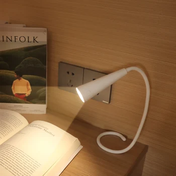 USB-лека нощ за обучение в общежитието Настолна led лампа за четене Мини акумулаторна настолна лампа с гъвкав маркуч за предпазване на очите Декор на стая