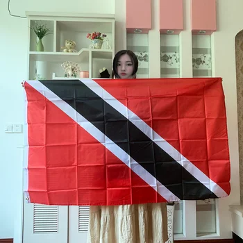 zwjflagshow флаг Тринидад И Тобаго флаг 90x150 см Национален Флаг на Тринидад И Тобаго полиестер висящ банер За Украса