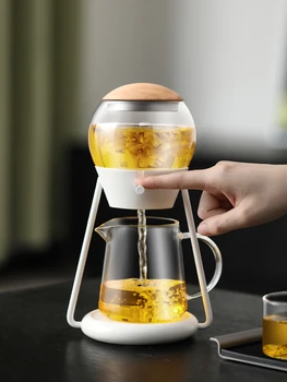 Автоматична чаша за чай кунг-фу, стъклена кана за домашна употреба