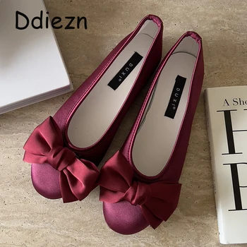 Дамски балет апартаменти с пеперуда, женски обувки на равна подметка, Модни и ежедневни градинска обувки 2023 г., женски обувки в стил Лолита 