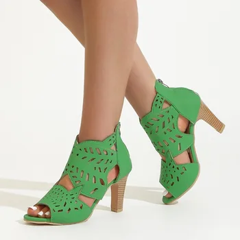Дамски обувки 2023, Летни Дамски Сандали-за ролята на държавата в стил ретро, Новите Модни Сандали На високи токчета, Елегантни модела обувки Sandalias De Mujer