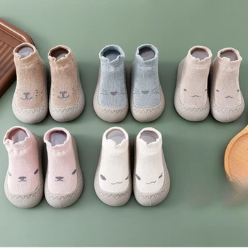 Детски обувки, за разходки с мека подметка, мини и чорапи дишащи, домашна и градинска обувки за момчета и момичета, устойчиви към миризми подови обувки