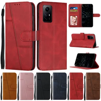 За Xiaomi Redmi Note 12S Калъф-книжка с панти капак за своята практика Xiaomi Redmi Note 12S Note12S Кожен Защитен Калъф За вашия Телефон