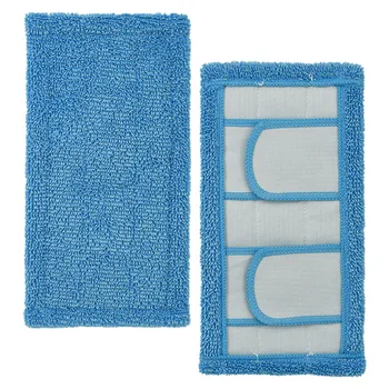 За многократна употреба Текстилен калъф за плосък Парцал, Подходящ за Връзване Swiffer Blue Зелена Кърпа, суха или Мокра Кърпа Замяна