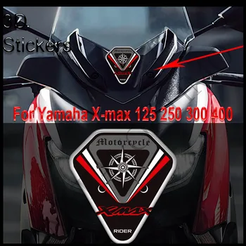 За мотор Yamaha X-max Xmax X Max 125 250 300 400 Скутер Предното Стъкло, Предното Стъкло на Екрана Ветрозащитный Щит Лого Емблема Етикети