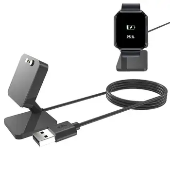 Зарядно устройство за смарт часа с USB-кабел за зареждане XiaomiHaylou Докинг станция за зарядното устройство Smartwatch Аксесоари за док-станция за батерии за дома пътуване автомобили