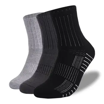 Зимни чорапи С неплъзгащи белезници, вълнени чорапи, износоустойчиви дебели топли туристически чорапи, Мъжки и Женски термоноски за разходки, Меки чорапи за екипажа