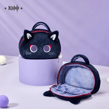 [Истински] Аниме Cosplay Играта Genshin Impact Wanderer Приказка Cat Плюшено Органайзер Чанта В Чантата Си Мультяшная Чанта Детски Коледен Подарък