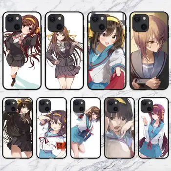 Калъф за телефон Haruhi Suzumiya за iPhone 11 12 Mini Pro 13 XS Max X 8 7 Plus 6s 5 SE XR Shell