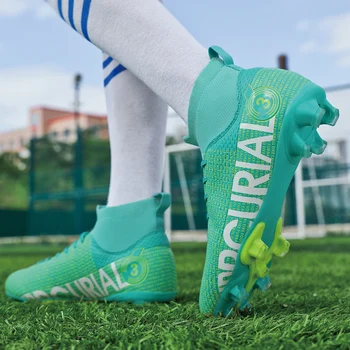 Качествени футболни обувки Общество на Едро Изключително усещане на краката В футзальной обувки, мини футболни спортни маратонки Голям размер 31-48