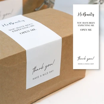 Квадратна Подарък кутия Опаковка Печат на Етикети Персонализирано Парти Лого на Марката на Етикет на Винил Печат Залепваща Опаковъчна Стикер