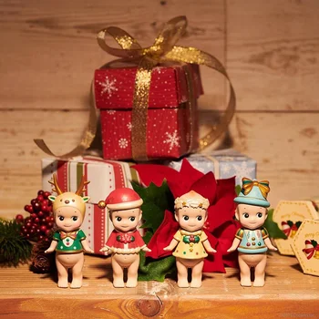 Коледна серия на Сони Angel Blind Box 2018 Фигурки Лъки Box Чанта-изненада-Угадайка Сладка Декорация на Детска Ковчег-Загадката Играчки Подаръци