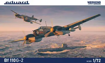 Комплект модели Eduard 7468 в мащаб 1/72 Bf110G-2 Weekend Edition
