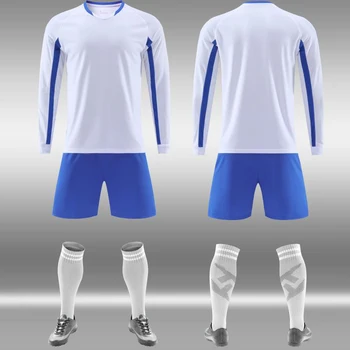 Комплекти футболни майок с дълги ръкави за възрастни, Футболно облекло за момчета, Детска Футболна форма