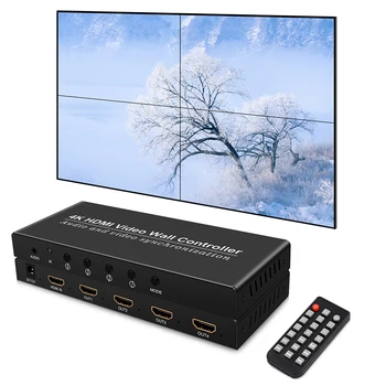Контролер видеостены HDMI с честота 4K30Hz 8 Варианта на изобразяване 1X2 1x4 дървен материал 1X3 3X3 3x1 4X1 Мультиэкранный процесор HD Splicer със завъртане на 180 °