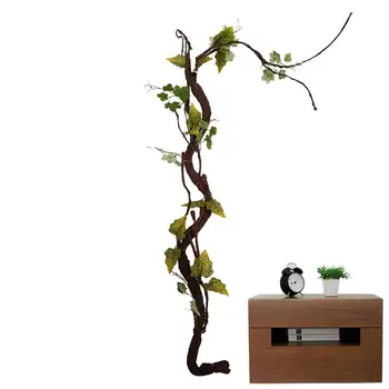 Красиво декоративно изкуствено дърво, Дълга Мека Пластмаса Суха клонка, растение, Домашно Сватбена украса от ратан
