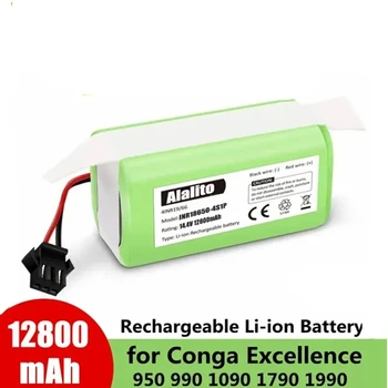 Литиево-йонна батерия 14.4V12.8Ah за Cecotec Conga Excellence 950 990 1090 Ecovacs Deebot DN621 601/605 Eufy RoboVac 35C Panda i7-V710