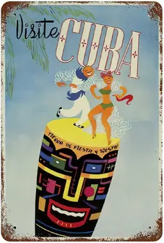 Лятна парти Larkverk Visit Cuba Лидице знак в стил ретро 