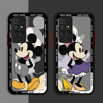 Матов Калъф Disney Mickey Mouse За Xiaomi Redmi Note 10 11 12 8 9S 9 12C 10В 9А 9В K40 Мек Силиконов Калъф За вашия Телефон