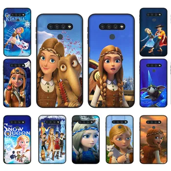 Мек калъф за iPhone Samsung Galaxy A6 Plus A7 A8 A9 S7 Edge SE 5 5 6 6S Черен Калъф DL-55 Снежна Кралица