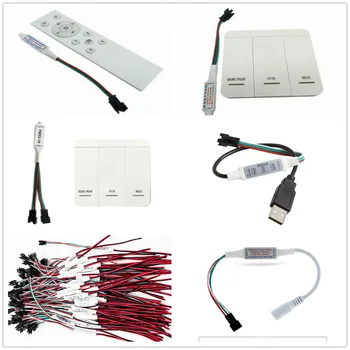 Мини-Контролер WS2812B WS2811 за Пиксел Led Лента USB 3 4 Клавиши WS2812 LED Light Strip SP621E Bluetooth Music APP DC5V-24V