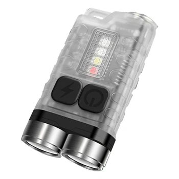 Мини-фенерче-фенерче, акумулаторна батерия USB фенерче, малък джоб фенерче, открит водоустойчива лампа