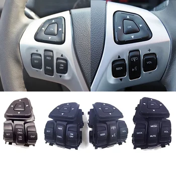 Многофункционални бутони ключ круиз-контрол върху волана на колата за Ford Edge Explorer 2012 2013 2014 2015