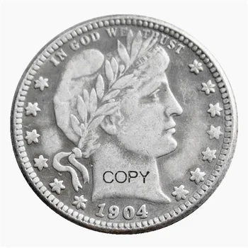 Монети на САЩ 1904 г.-на Дребно копие на монети, деноминирани в четвърт долар.