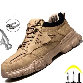 Мъжки Защитни Обувки Работни Обувки Неразрушаемые Защитни Работни Обувки, Зимни Обувки, Мъжки Обувки Със Стоманени Пръсти Спортна Безопасна Обувки Дропшиппинг