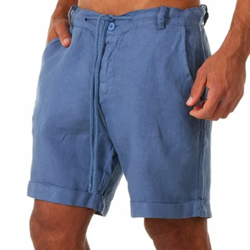 Мъжки летни шорти Ежедневни плажни шорти Мъжки модни Дишащи Тънки къси панталони, Леки Къси панталони за съвсем малък Обикновен Стръмни