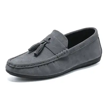 Мъжки обувки за момчета Tods/ мъжки лятна есенна ежедневни обувки без застежек от висококачествена мека кожа с мека подметка