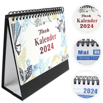 Настолен Календар в 2024 година За ежедневна употреба, Мини-Офис Декор, Преносима Декоративна Хартия за студенти