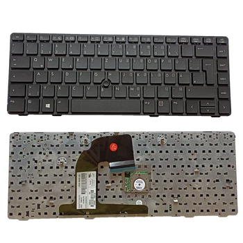 Новата клавиатура HP EliteBook 8460p 8460w 8470p 8470w 6460b 6465b US с хлътва черна рамка