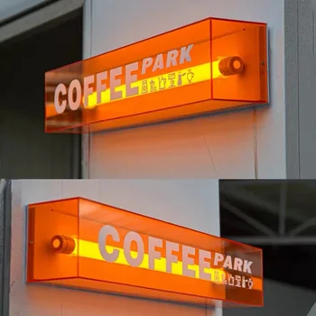 Обичай акрилни led неонова реклама шрифт с светящимся шарени надписи по поръчка врата билборд