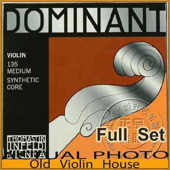 Оригинални струните на цигулка Thomastik Dominant 135 (в рамките на 130 струните E), пълен комплект, направено в Австрия, Топла разпродажба