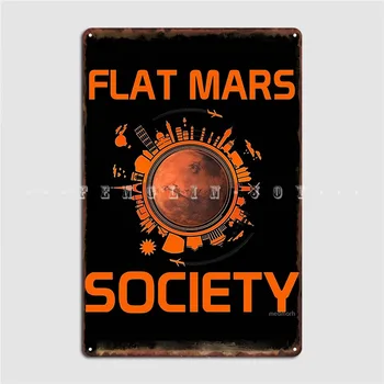 Плакат На Обществото Плоски Марс, Метални Указателни Табели, Стенни Картини, Кино, Кухня, Реколта Лидице Табела, Плакат