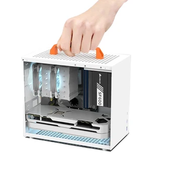 Преносим настолен компютър 120 с водно охлаждане, захранване ATX, mini-ITX шаси K77