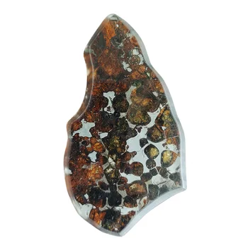 Проба на маслиново метеорит SERICHO Pallasite тегло 21,6 гр, натурален метеоритен материал, парче маслиново метеорит - От Кения - TA200