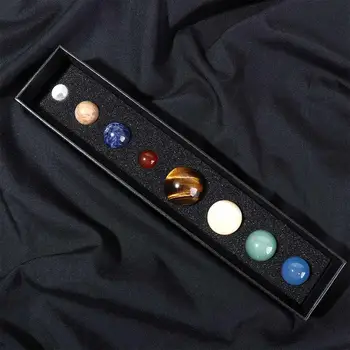 Проучване на космоса, маса за декорации, колекция от образци, на Планетата, естествен камък, Осем планети, Скъпоценен камък, Слънчевата система, на Кристална топка
