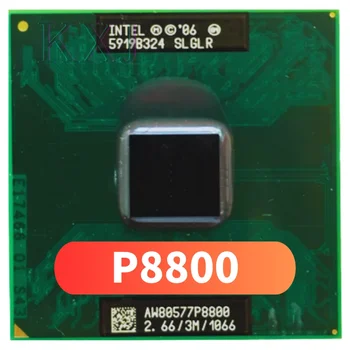 Процесор Intel Core 2 Duo Mobile P8800 SLGLR за лаптоп ПРОЦЕСОР с процессорным жак P 3M 25 W 2,66 Ghz Dual Core Dual Тема