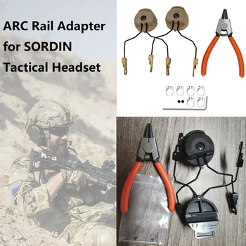 Скоба за тактически слушалки Sordin Адаптер ARC Rail за слушалки MSA SORDIN Електронни слушалки, жак за еърсофт оръжия, стрелба, лов